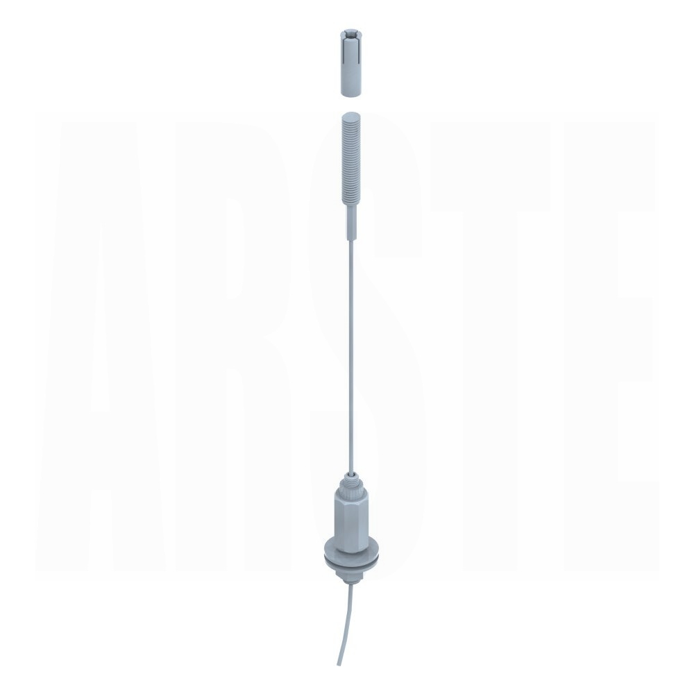 Steel wire with threaded end, STL8x20 device lock