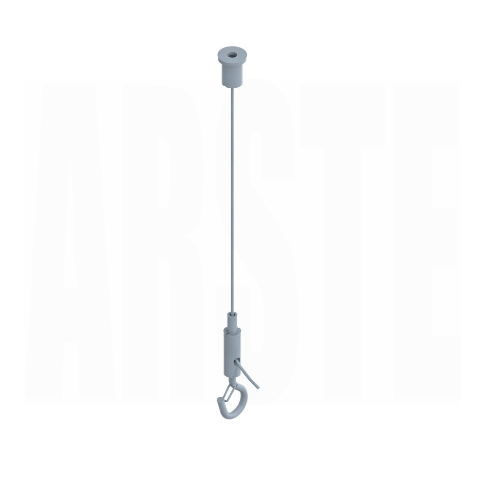 Steel wire with ceiling attachement CLB, light, CLMHOOK device