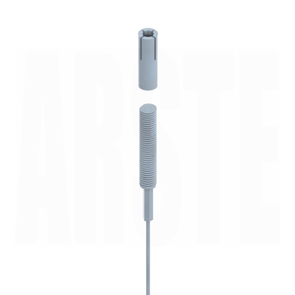 With threaded end