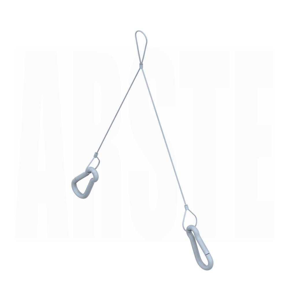 V-type wire rope, with carabiner